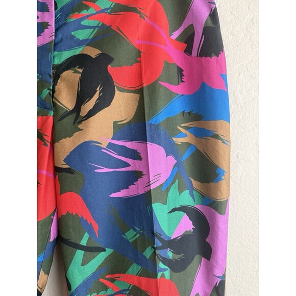 Sonia Rykiel Paris Womens Birds All Over Print Pants Size 36 French, 100% Cotton - Picture 4 of 12